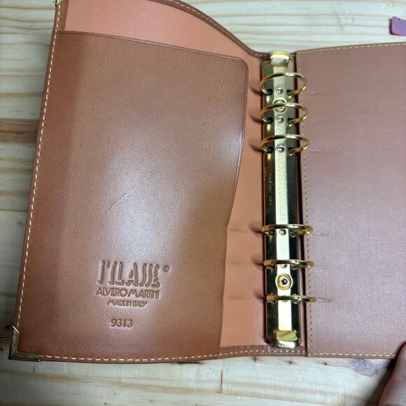 Alviero Martini 1A Classes Organizer Map Weekly Planner Brown Notebook Leather - Picture 8 of 11